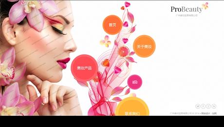 广州美妆贸易有限公司-网站设计